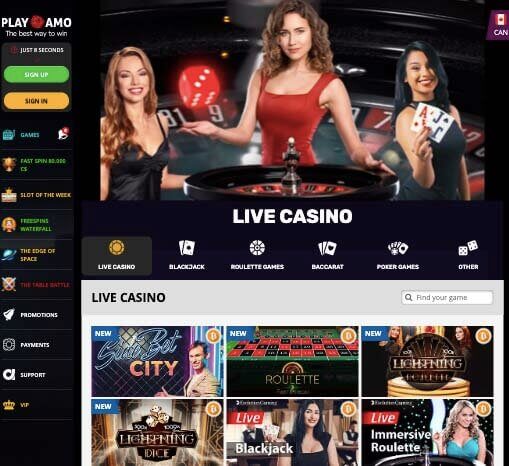 Playamo Live Casino 1